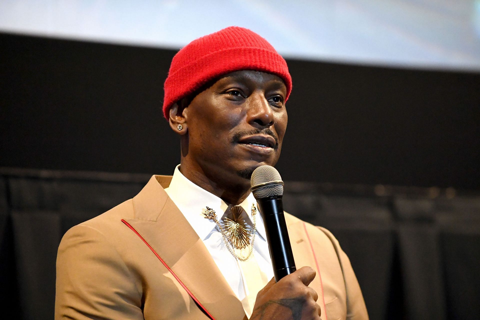 Tyrese Gibson speaks onstage during "1992" Los Angeles premiere - (Image via Getty)